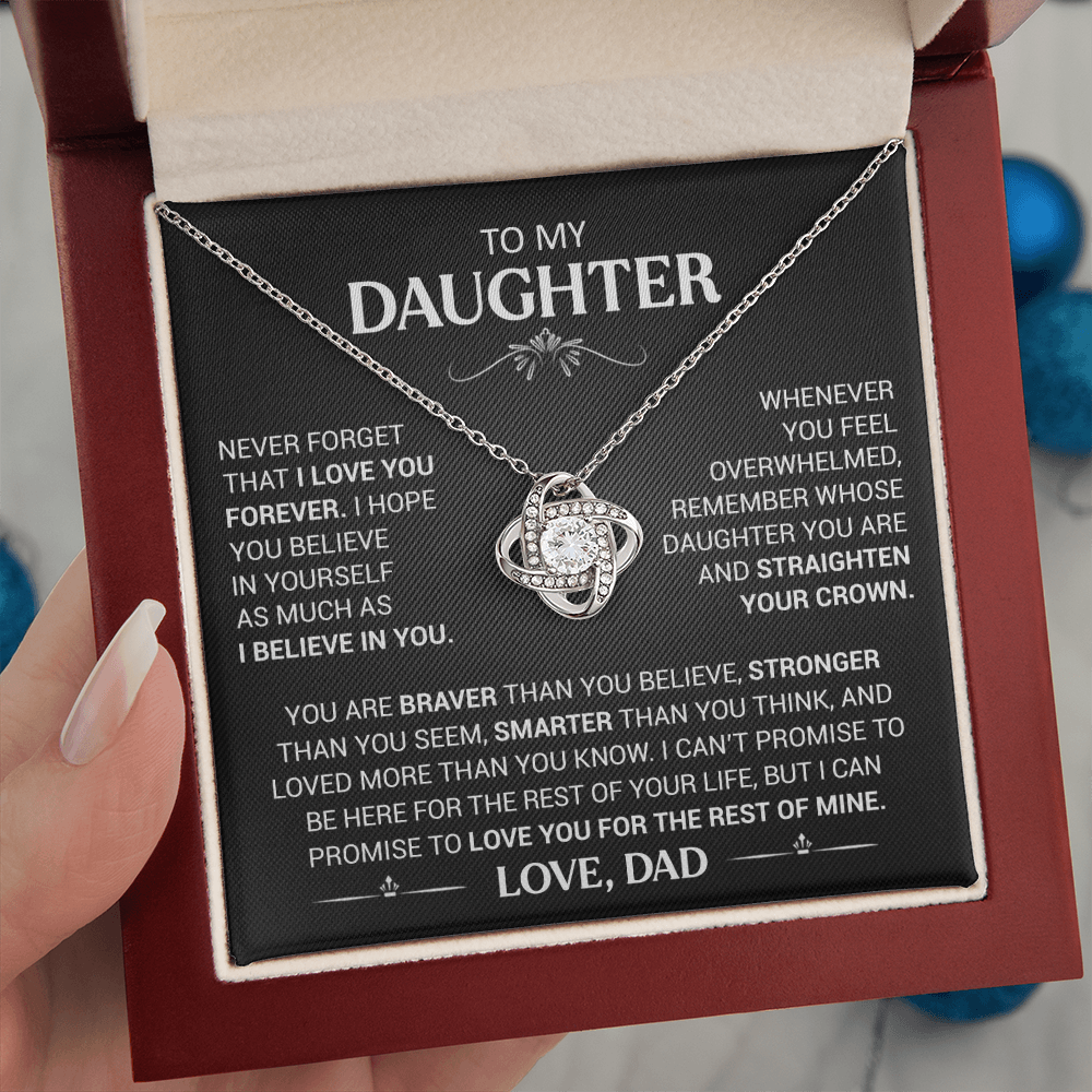 To My Beautiful Daughter - Believe In Yourself Necklace