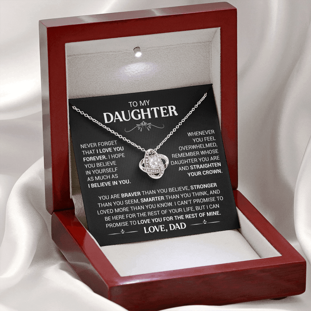 To My Beautiful Daughter - Believe In Yourself Necklace