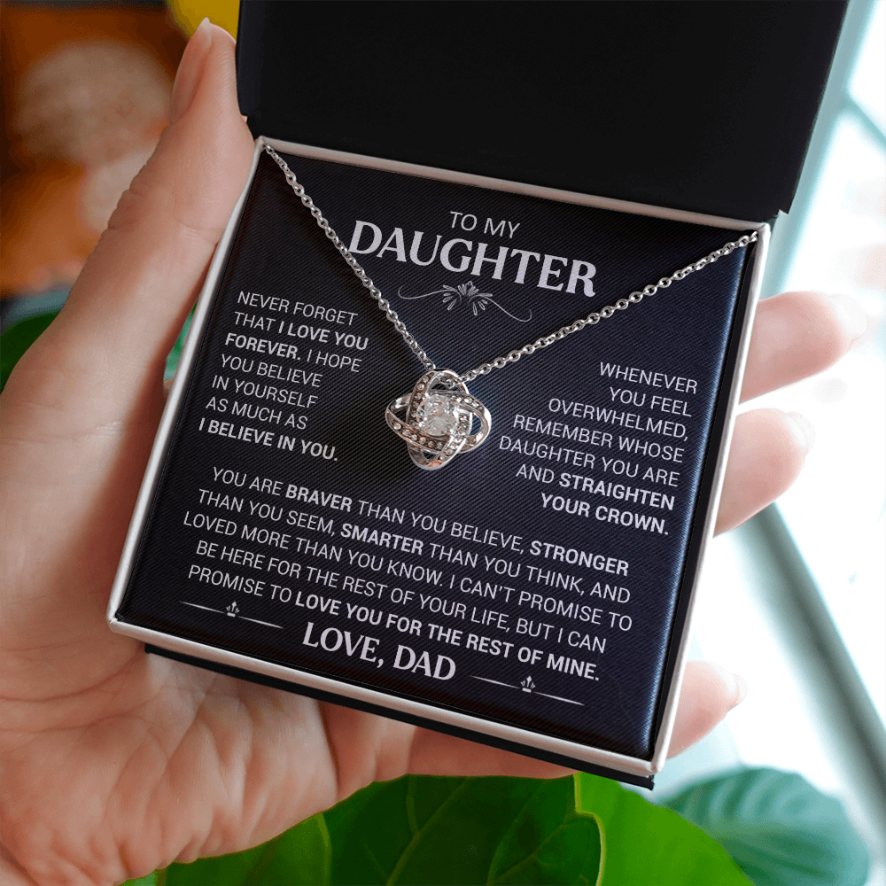 To My Beautiful Daughter - Believe In Yourself Necklace