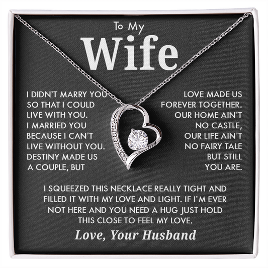 To My Wife - Forever Together - Forever Love Necklace