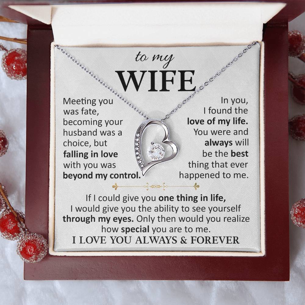 Husband To Wife "Love Of My Life" Forever Love Necklace