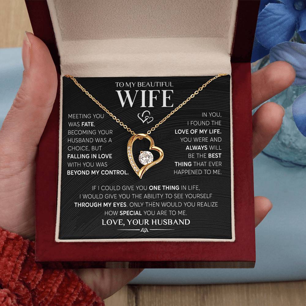 Gift for Wife "Meeting You Was Fate" Necklace