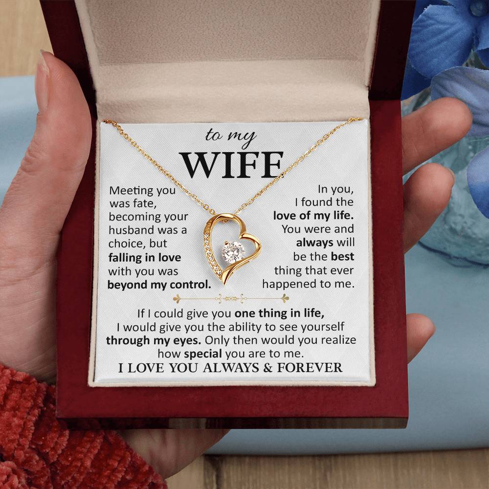 Husband To Wife "Love Of My Life" Forever Love Necklace