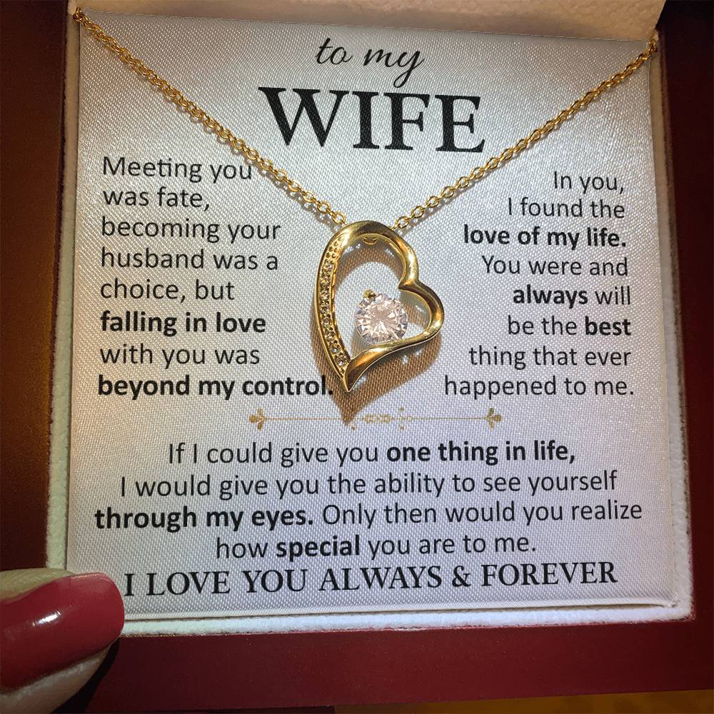 Husband To Wife "Love Of My Life" Forever Love Necklace