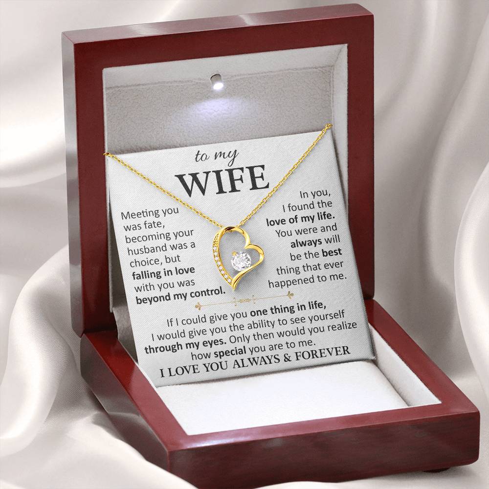 Husband To Wife "Love Of My Life" Forever Love Necklace