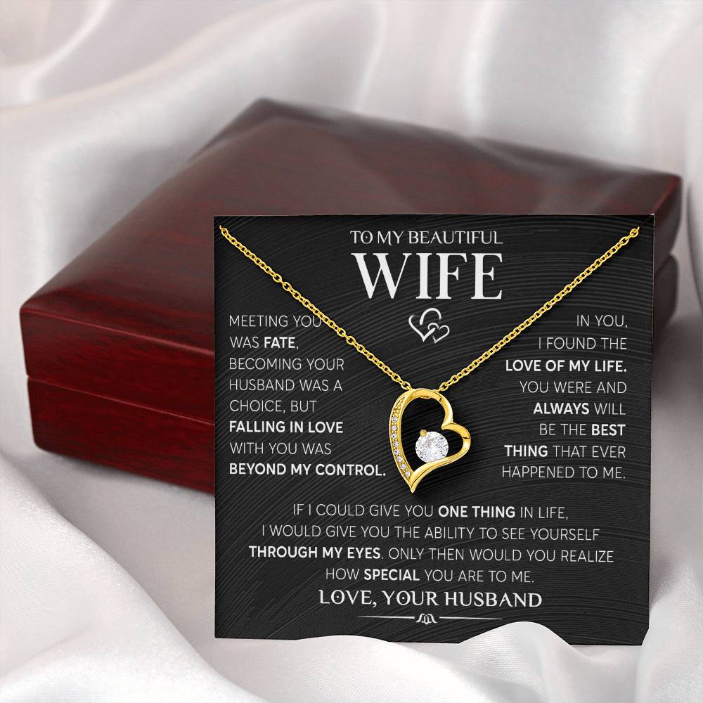 Gift for Wife "Meeting You Was Fate" Necklace