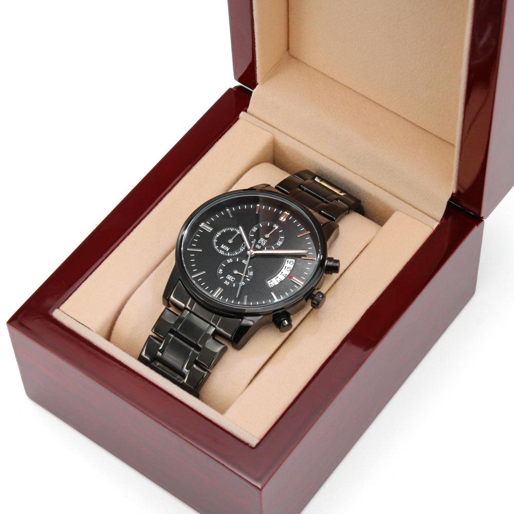 To My Son - Never Forget That I Love You - Engraved Premium Watch