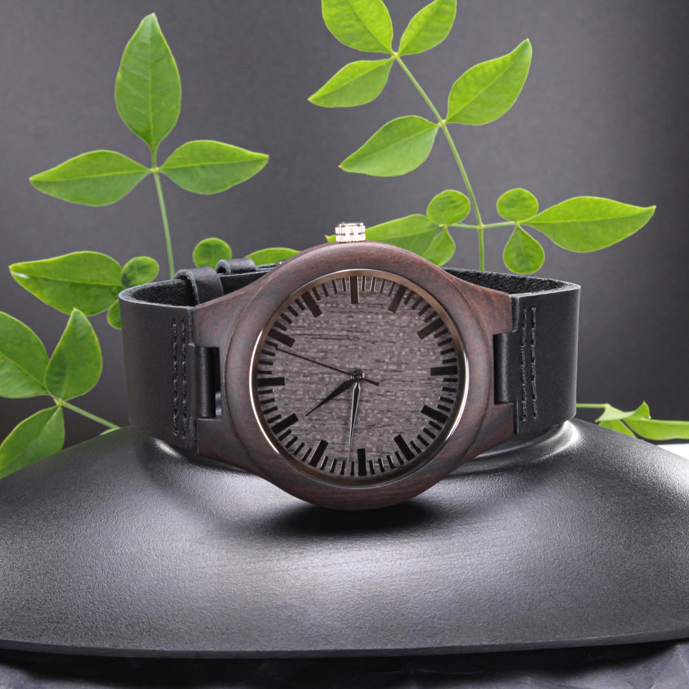 Dad You Are My Inspiration - Engraved Wooden Watch