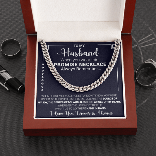 To My Husband - You Are The Source Of My Joy - Cuban Link Necklace