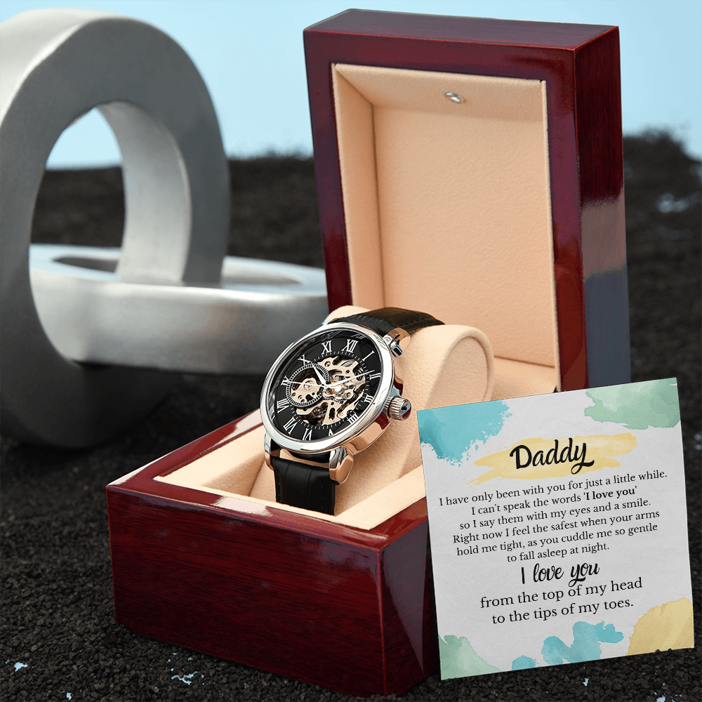 Daddy - I Feel The Safest When Your Arms Hold Me Tight - Watch Gift