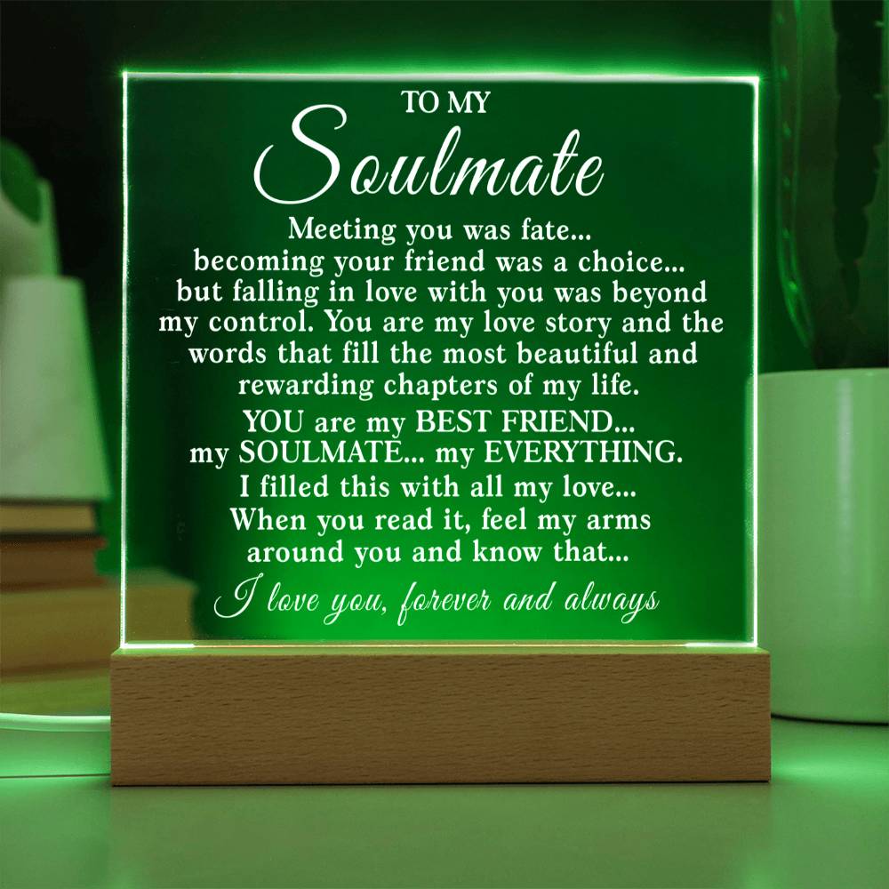 Soulmate - You Are My Love Story - Acrylic Plaque 10