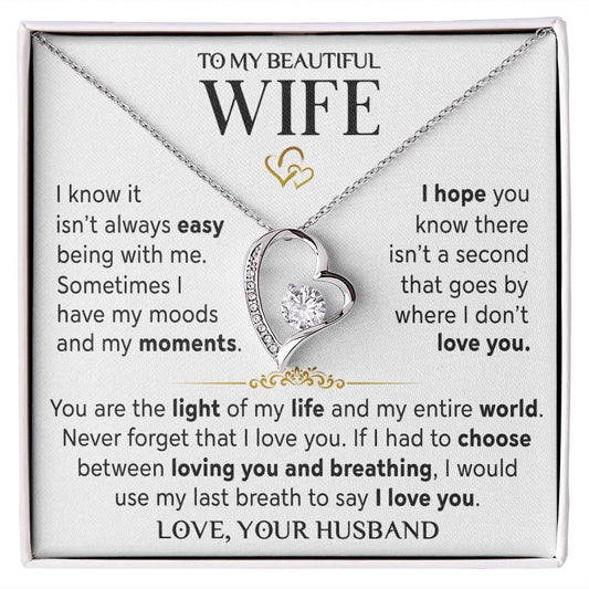 Gift for Wife "Light Of My Life" Necklace