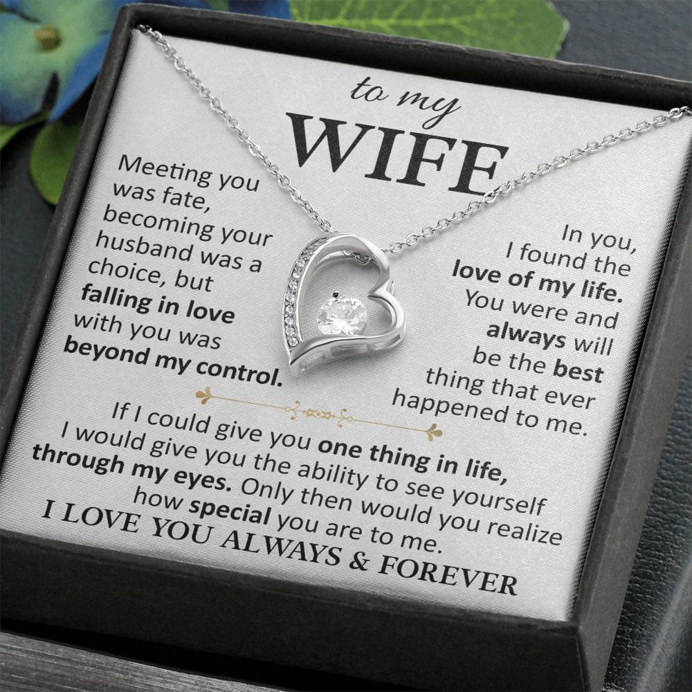 Husband To Wife "Love Of My Life" Forever Love Necklace