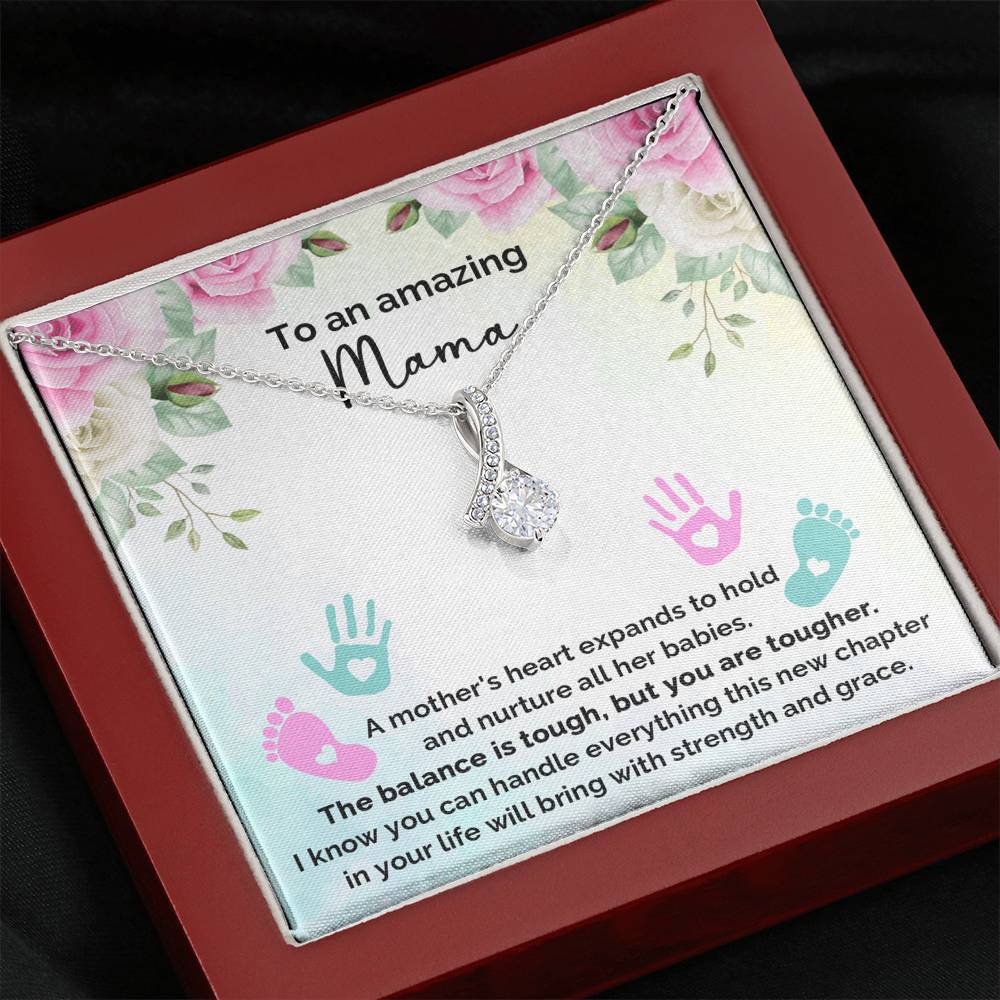 To An Amazing Mana - A Mother's Heart Expands To Hold And Nurture - Alluring Necklace